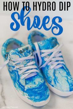 Hydrodipping Diy Shoes, Hydrodipping Diy, How To Hydro Dip, How To Make Floam, 4h Crafts, Hydro Painting, How To Make Glue, Handpainted Shoes