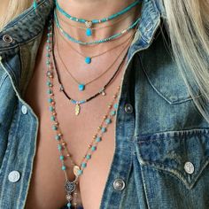 Endless Turquoise Necklace Layered Choker Sleeping Beauty | Etsy Multiple Necklaces, Ethiopian Opal Necklace, Layered Chokers, Necklace Layered, Jewelry Tags, Real Jewelry, Festival Jewelry, Popular Jewelry, Sleeping Beauty Turquoise