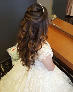 Baby Shower Hairstyles, Wedding Hairstyles For Girls, First Communion Hairstyles, Kids Hairstyles For Wedding, Communion Hairstyles, Quince Hairstyles, Prom Hairstyles For Long Hair, Blonde Hair Looks