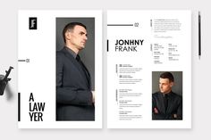 Lawyer Resume / CV Template vol. 36 Lawyer Resume, Resume Cv Design, Cv Design Template, Executive Resume Template, Clean Resume Template, Executive Resume, Clean Resume, Creative Photoshop, Simple Resume