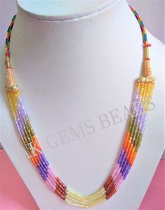 Wedding Multicolor Necklaces With Faceted Beads, Multicolor Gemstone Beads Necklace For Wedding, Wedding Multicolor Gemstone Beads Necklace, Multicolor Crystal Jewelry With Gemstone Beads, Multicolor Crystal Beads For Jewelry Making, Crystal Necklaces With Colorful Round Beads, Multicolor Crystal Beaded Jewelry, Multicolor Beaded Crystal Jewelry, Multicolor Crystal Beaded Necklace