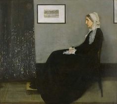 a painting of a woman sitting in a chair