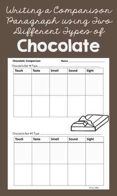 a chocolate themed writing companion with the words'writing companion'and an image of a chocolate