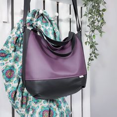 ankate BAGS: purple vegan leather crossbody purse, day cross body tote bag with zipper, eco friendly work shoulder handbag, surprise gift for girlfriend This purple vegan leather crossbody purse is eco friendly and guilt-free option for those conscious of their environmental impact. Made with care, this day tote bag is crafted from high-quality vegan leather. Its crossbody design offers convenience and comfort, while the spacious interior provides ample room for all your essentials. Durable, com Trendy Purple Satchel For Everyday Use, Purple Leather Shoulder Bag With Zipper Closure, Trendy Purple Everyday Satchel, Purple Rectangular Hobo Bag For Daily Use, Purple Tote Satchel For Everyday Use, Purple Large Capacity Satchel For Everyday, Purple Shoulder Bag With Zipper For Daily Use, Everyday Large Capacity Purple Satchel, Everyday Purple Bags With Zipper Closure