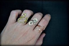 gold ring/Ancient Greek Ring/Greek Jewelry/copper ring/silver ring/band ring/brass ring/Spiral Ring/Ancient Greek Ring/Wrap Ring/Swirl Ring/Twist Ring/Everyday Ring/Simple Ring/Hammered Ring/Adjustable Ring/minimalist ring/band ring/Sterling Silver Ring ❤️ Simple rings inspired of ancient Greece, characterized from spirals, meanders and hammered texture. The rings are made of raw brass/copper/german silver wire which is hammered to add texture. ★ Pattern: As shown in the second photo, the ring c Ancient Greek Ring, Sterling Silver Rings Simple, Greek Ring, Ring Wrap, Ring Everyday, Twisted Ring, Band Ideas, Spiral Ring, Hammered Ring