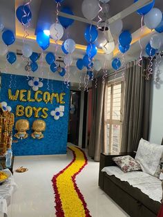 Welcome Decoration | Baby Welcome Decoration contact for Booking:-8793526944/8149122803 Welcome Home Balloon Decor, New Born Baby Girl Welcome Home Ideas, Baby Boy Decorations Welcome, Welcome Baby Decoration Ideas At Home With Flowers, Baby Welcome Decoration Home Indian, Welcome Flower Decoration, Newborn Welcome Home Decoration, Baby Boy Welcome Decoration At Home, Welcome Baby Decoration Ideas At Home