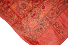 About this item Vintage Indian West Bengal Saree 100% Pure Silk Tie & Dye Sari Kantha What A Beautiful Masterpiece Of A Saree. Base Fabric Is 100% Pure Silk In Pink Color Multi Amazing Tie And Dye Work. All Over Saree Adorned With Floral And Paisley Design With Multi Color Thread Work. Traditional Kantha Work Is The Highlight Of The Saree. Kantha : Kantha Is A Hand Embroidery Style Traditionally Practiced By Rural Womenfolk In State Of West Bengal. Kantha Embroidery Is Recognized By Running Bohemian Chikankari Embroidered Fabric For Festival, Red Dupatta With Intricate Embroidery For Festival, Embroidered Summer Saree In Traditional Drape, Traditional Summer Dupatta With Motifs, Traditional Embroidered Summer Saree, Bohemian Saree With Intricate Embroidery For Festivals, Red Embroidered Dupatta For Festival, Bohemian Embroidered Tussar Silk Fabric With Motifs, Bohemian Tussar Silk Fabric With Embroidered Motifs