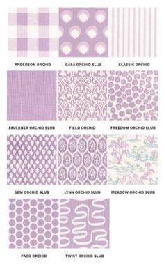 the different patterns and colors of fabric for wallpapers, curtains or upholstered bedspreads