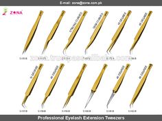 Smart Shape / Fish Tail Lash Extension Tweezers in Gold Series Lash Tweezers, Packaging Product, Fish Tail, Private Label