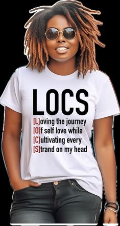 Loc Tshirts, Real Locs On Black Women, Loc Quotes, Medium Size Locs Black Women, Blonde Locs, Cut Tee Shirts