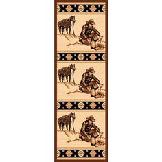 Cowboys Like Us Rustic Lodge Rug Runner | The Cabin Shack