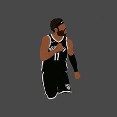 an image of a man with a beard in the air holding a basketball ball and wearing a jersey