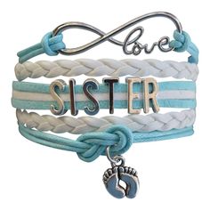 Sister Bracelet -Sister Jewelry- Sister Charm Bracelet, Big Sister Bracelet for Girls- Perfect Gift for Sisters - Infinity Collection Big Sister Bracelet, Charm Bracelets For Girls, Sister's Birthday, Charmed Sisters, Big Sisters, Perfect Sisters, Christmas Gifts For Teen Girls, Inexpensive Jewelry, Big Sister Gifts