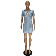 V Neck Short Sleeve Striped Pullover Bodycon Dress Casual V-neck Bodycon Dress For Day Out, Striped Fitted V-neck Mini Dress, Casual Striped Bodycon Dress, Casual Striped Bodycon Mini Dress, V-neck Bodycon Dress For Day Out, Casual Striped Bodycon Dress For Night Out, Casual Bodycon Mini Dress For Work, Striped Bodycon Knee-length Mini Dress, Striped Bodycon Mini Dress For Day Out