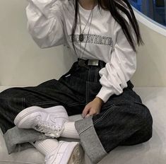 Chique Outfits, Korean Casual Outfits, Tomboy Outfits, Tomboy Style Outfits, Tomboy Fashion, 가을 패션, Korean Outfits, Casual Style Outfits, Teen Fashion Outfits