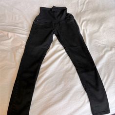 Like New! Black Denim Maternity Pants. Fake Pockets In The Front With Real Pockets In The Back. Never Been Worn. Black Stretch Maternity Bottoms, Stretch Black Bottoms For Maternity Wear, Stretch Black Maternity Bottoms, Maternity Wear Straight Leg Bottoms, Bump Friendly Straight Leg Maternity Bottoms, Bump-friendly Straight Leg Maternity Bottoms, Bump Friendly Maternity Bottoms With Straight Leg, Casual Black Maternity Bottoms, Casual Bump-friendly Black Bottoms