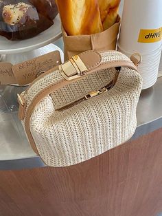 Affordable price buy Shoulder Bags on Zolucky, SPU: 294SSH316019, Color: As Picture, Lining Material:Polyester, Theme:All Season. Knitting Summer, Straw Crossbody Bag, Summer Purse, Tas Bahu, Summer Purses, Straw Handbags, Straw Bags, Styl Boho, Chic Handbags