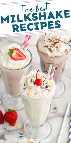 the best milkshake recipes