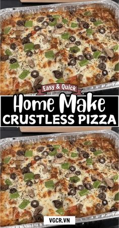 Savor the delicious flavors and toppings of your favorite pizza with this Crustless Pizza recipe, an ideal choice for busy weeknight meals! Where’s The Crust Pizza Recipe, Crustless Pizza Casserole Low Carb, Healthy Pizza Casserole Recipes, Clean Pizza Recipe, Roasted Cauliflower Pizza Bake, Crust Less Pizza Bake, Crustless Pizza Recipe, Pizza Casserole Recipe Keto, Pizza Bake Keto