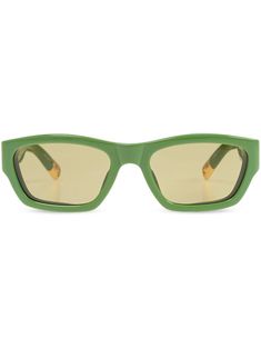 green yellow tinted lenses UV protection D-frame logo print at the arm sculpted arms curved tips These glasses come with a protective case. Linda Farrow Sunglasses, Sculpted Arms, Frame Logo, Aviator Watch, Balenciaga Track, Office Bag, Shades Sunglasses, Balenciaga Triple S, Fine Watches