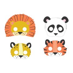 Get Wild Safari Birthday Party Paper Masks, Pack of 8 | Amazing Pinatas 2 Lions, Paper Masks, Safari Animals Birthday, Jungle Safari Birthday, Wild Jungle, Wild Safari, Safari Birthday Party, Jungle Birthday, Animal Birthday Party