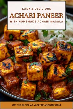 the recipe for easy and delicious achari paneer with homemade achar masala