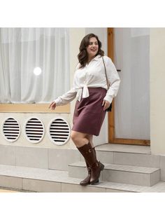 Marrón  Collar     Embellished Casual Brown Knee-length Boots, Casual Wide Calf Mid-calf Boots For Workwear, Casual Wide Calf Mid-calf Boots, Casual Mid-calf Boots For Work, Medium Width, Casual Mid-calf Boots For Workwear, Casual Mid-calf Heeled Boots For Work, Casual Wide Calf Boots For Work, Casual Wide Calf Knee-length Boots, Wide Calf Knee-high Boots For Spring