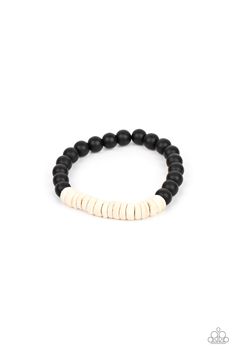 White wooden discs and smooth black stone beads are threaded along stretchy bands around the wrist, resulting in an earthy combo.

Sold as one individual bracelet. Join Paparazzi, Mobile Boutique, White Bracelets, Paparazzi Accessories, Paparazzi Jewelry, Jewelry Cleaner, Black Stone, Lokai Bracelet, Fashion Set