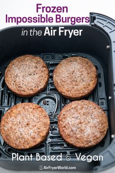 frozen impossible burgers in the air fryer