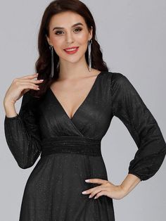 This Dress is fashionable for every occasion. the dress is made-to-order by professional tailors. You can choose from 50 colors, Regular sizes 2 to 16 and plus sizes 14w to 26W. Custom size is also available. Dinner Evening Dress With Fitted Bodice And V-neck, Elegant V-neck Dress With Surplice Neckline For Dinner, Fitted V-neck Evening Dress For Dinner, Party V-neck Midi Dress With Fitted Bodice, Glamorous V-neck Midi Dress With Fitted Bodice, V-neck Evening Dress For Dinner, Chic Fitted Evening Dress With Surplice Neckline, Dressy V-neck Evening Dress For Dinner, Fitted Evening Dress With Surplice Neckline For Party