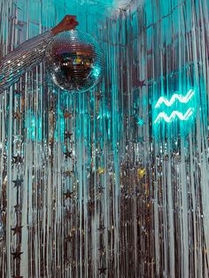 aquarius disco birthday party theme 18th Disco Party, Neon Disco Party Ideas, Neon Disco Birthday Party, Disco Galaxy Party, Disco 18th Birthday Party, Euphoria Disco Themed Party, Holographic Theme Party, Futuristic Decorations Parties, 21st Sign Night Themes