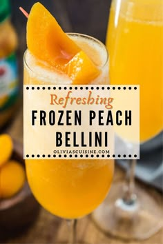 These easy 3 Ingredient Peach Billini make the perfect cocktail for special occasions or just because the weather is warm! But if you thought that peach bellini was a summertime exclusive, think again. With the addition of frozen peaches, you get to make this easy and refreshing cocktail all year round! Frozen Peach Bellini, Healthy Recipes Easy, Peach Bellini, Fancy Drinks, Copper Patina, Frozen Drinks, Daiquiri, Sugar Rush, Slushies