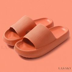 Lasaky - Elevated Platform Slipper: Home Anti-Slip and Antimicrobial Bathroom Slide Disposable Slippers, Hotel Slippers, Mens Beach Shoes, Summer Slides, Cotton Slippers, Sandals Patterns, Kids Leather Shoes, Kids Snow Boots, Indoor Slippers