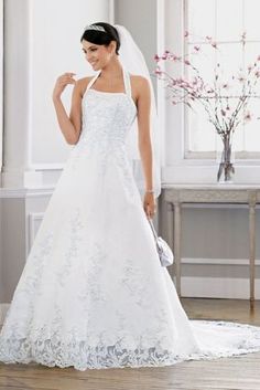 a woman in a wedding dress on the web page