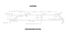 the diagram shows how to install and use fab drawing detail