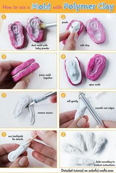 instructions on how to make fake teeth for dolls