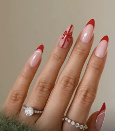 Red Christmas Nails, Christmas Gel Nails, Christmas Nails Acrylic, Xmas Nails, Pretty Acrylic Nails, Best Acrylic Nails, Cute Acrylic Nails, Holiday Nails, Trendy Nails