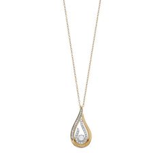 "Dazzling with round-cut diamonds, this stunning teardrop pendant is a beautiful complement to your look. Dazzling with round-cut diamonds, this stunning teardrop pendant is a beautiful complement to your look. Pendant size: 24 mm x 11.85 mm Chain length: 18 in. Chain type: cable Nickel free Metal: sterling silver Finish: polished Packaging: boxedDIAMOND DETAILS Total weight: 1/4 ct. Shape: round Setting: nick, prong Gemstones may have been treated to enhance their appearance. Special care may b Classic Teardrop Drop Necklace With Diamond Accents, Diamond White Teardrop Pendant Drop Necklace For Formal Events, Diamond White Teardrop Pendant Drop Necklace For Formal Occasions, Formal Drop Necklace With Diamond Accents And Teardrop Pendant, Formal Diamond White Teardrop Pendant Drop Necklace, Formal Teardrop Diamond Necklace With Diamond Accents, Pear-shaped Drop Necklace With Diamond Accents, Diamond Teardrop Fine Jewelry Necklace, Diamond Teardrop Drop Necklace Fine Jewelry