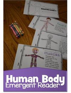 the book human body emergent reader with crayons