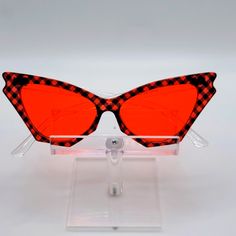 Clearance Firm Price On All Clearance Items 100% Uv400 Protection Chic Red Cat Eye Sunglasses With Mirrored Lenses, Retro Red Cat Eye Sunglasses With Uv Protection, Red Cat Eye Sunglasses With Tinted Lenses For Beach, Red Mirrored Cat Eye Sunglasses, Retro Red Cat Eye Sunglasses For Summer, Casual Red Cat Eye Sunglasses With Mirrored Lenses, Red Cat Eye Sunglasses For The Beach, Red Cat Eye Sunglasses For Beach, Casual Glass Cat Eye Sunglasses For Party