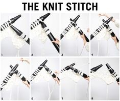 how to make the knit stitch