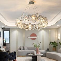 Unique Design Crystal Chrome Chandelier -Pendant Light - Living Room | Sofary Stainless Steel Lamps, Types Of Ceilings, Chrome Chandelier, Kitchen Chandelier, Crystal Power, Modern Crystal Chandelier, Chrome Chandeliers, Luxury Chandelier, Shape Geometric