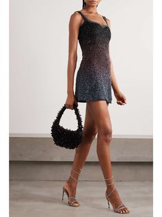 Clio Peppiatt Dress, Clio Peppiatt, Beaded Mini Dress, Best Party Dresses, Elegant Cocktail Dress, Night Outfits, Mr Porter, Minimal Fashion, Net A Porter