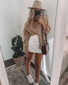 Quoi Porter, Sabo Skirt, White Skirt, Primavera Estate, Cute Casual Outfits, Simple Outfits, Spring Summer Fashion