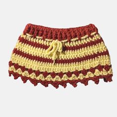 Crochet Cheerleader Skirt Handmade Toddler, Handmade. Color, Yellow And Burnt Red Like A Boston Bake Bean Candy, Yum . Skirt Has Tie And Scallop Edging. Would Be Adorable With White Leggings. 100% Soft Acrylic. I Started Making Skirts For My Grand Daughter Who Is 2 While On Vacation But I Am Home Now So No Model Anymore So Please View All Photos For Measurements And Measure Your Child Before Purchasing. If You Have Any Questions Always Feel Free To Ask. Croc-Bx-6 Crochet Cheerleader, Making Skirts, Easter Skirt, Cheerleader Skirt, Up Halloween Costumes, I Am Home, Toddler Skirt, Royal Blue Shorts, Holiday Skirts