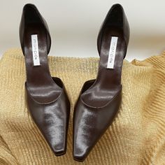 Nwot Excellent Condition Offers Welcomed Brown Fitted Evening Heels, Fitted Brown Heels For Evening, Fitted Brown Court Shoes For Party, Brown Party Court Shoes, Classic Brown Heels For Party, Shoes Women Heels, Shoes Heels, Women Shoes, Heels