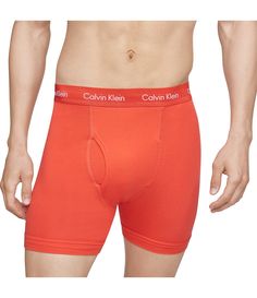 From Calvin Klein&#x2C; these boxer briefs feature:3-packRepeat logo elastic waistbandCrafted with extra soft cotton stretch for all day comfortWicking finish that draws moisture away from the bodyContour pouch with seaming detailsBoxer brief silhouetteCotton/elastanemachine wash; tumble dryImported. Fitted Calvin Klein Boxer Briefs, Calvin Klein Stretch Solid Color Boxer Briefs, Calvin Klein Stretch Boxer Briefs, Calvin Klein Fitted Multi-pack Boxer Briefs, Calvin Klein Cotton Boxer Briefs Multi-pack, Calvin Klein Cotton Multipack Boxer Briefs, Calvin Klein Fitted Boxer Briefs For Sports, Sporty Fitted Calvin Klein Boxer Briefs, Calvin Klein Cotton Boxer Briefs For Sports