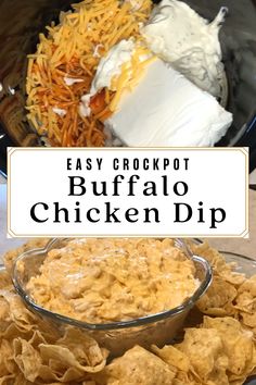 easy crockpot buffalo chicken dip recipe