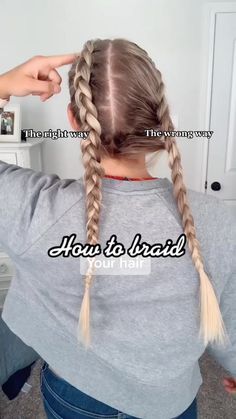 How To Braid, Hair Braid Videos, Peinados Fáciles Para Cabello Corto, Hair Stylies, Hair Up Styles, Hair Videos Tutorials, Hair Stylist Life, Easy Hairstyles For Long Hair, French Braid