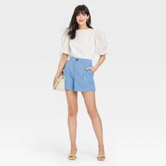 Women’s High-Rise Poplin Shorts Nwt Target Shorts, Poplin Shorts, Womens High Waisted Shorts, Dressy Shorts, Womens Black Shorts, Leopard Print Shorts, Tailored Shorts, Summer Stripes, High Rise Denim Shorts